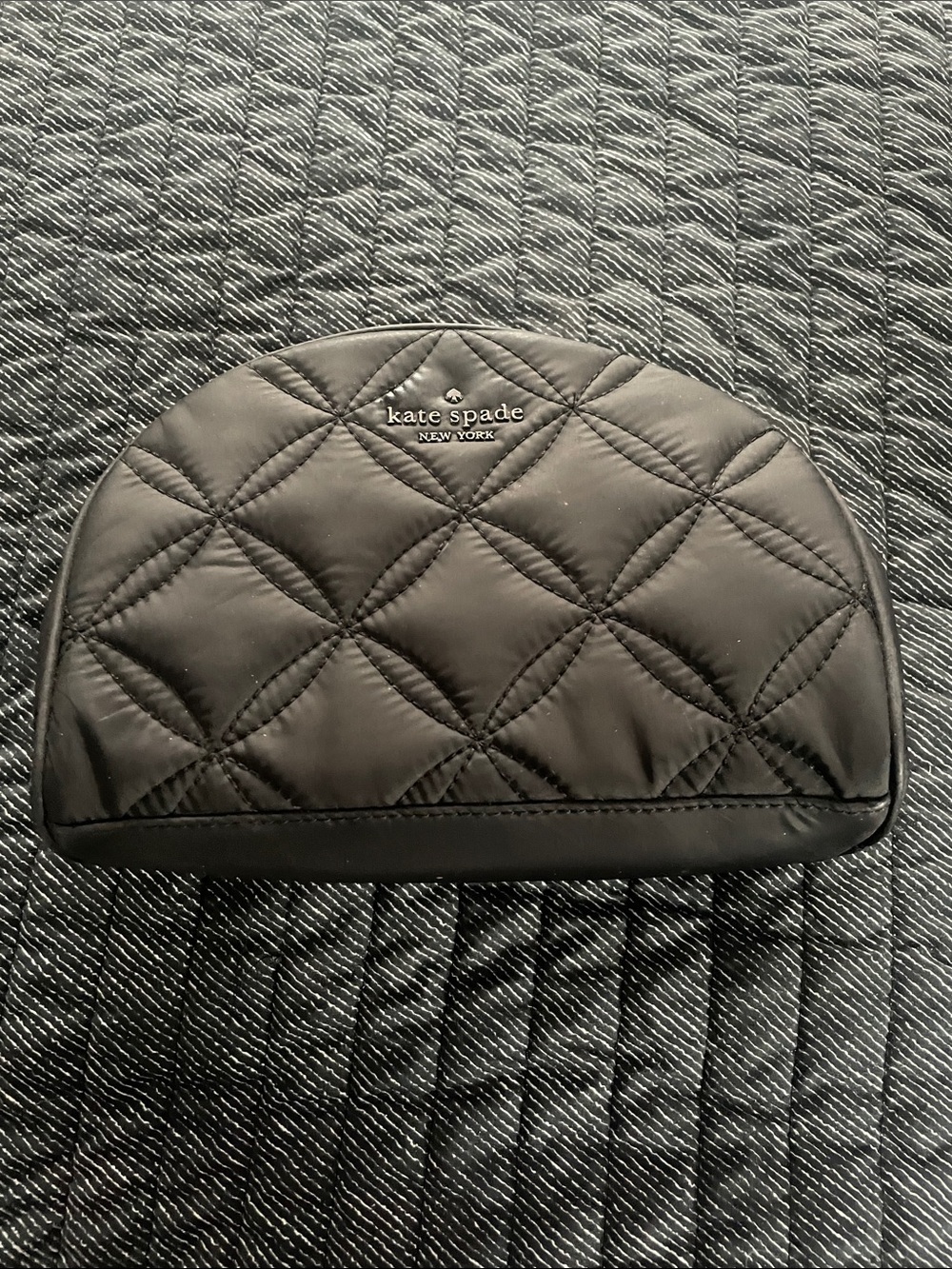 kate spade Black Quilted Tote Bag and Cosmetic Bag Set - Picture 3 of 16